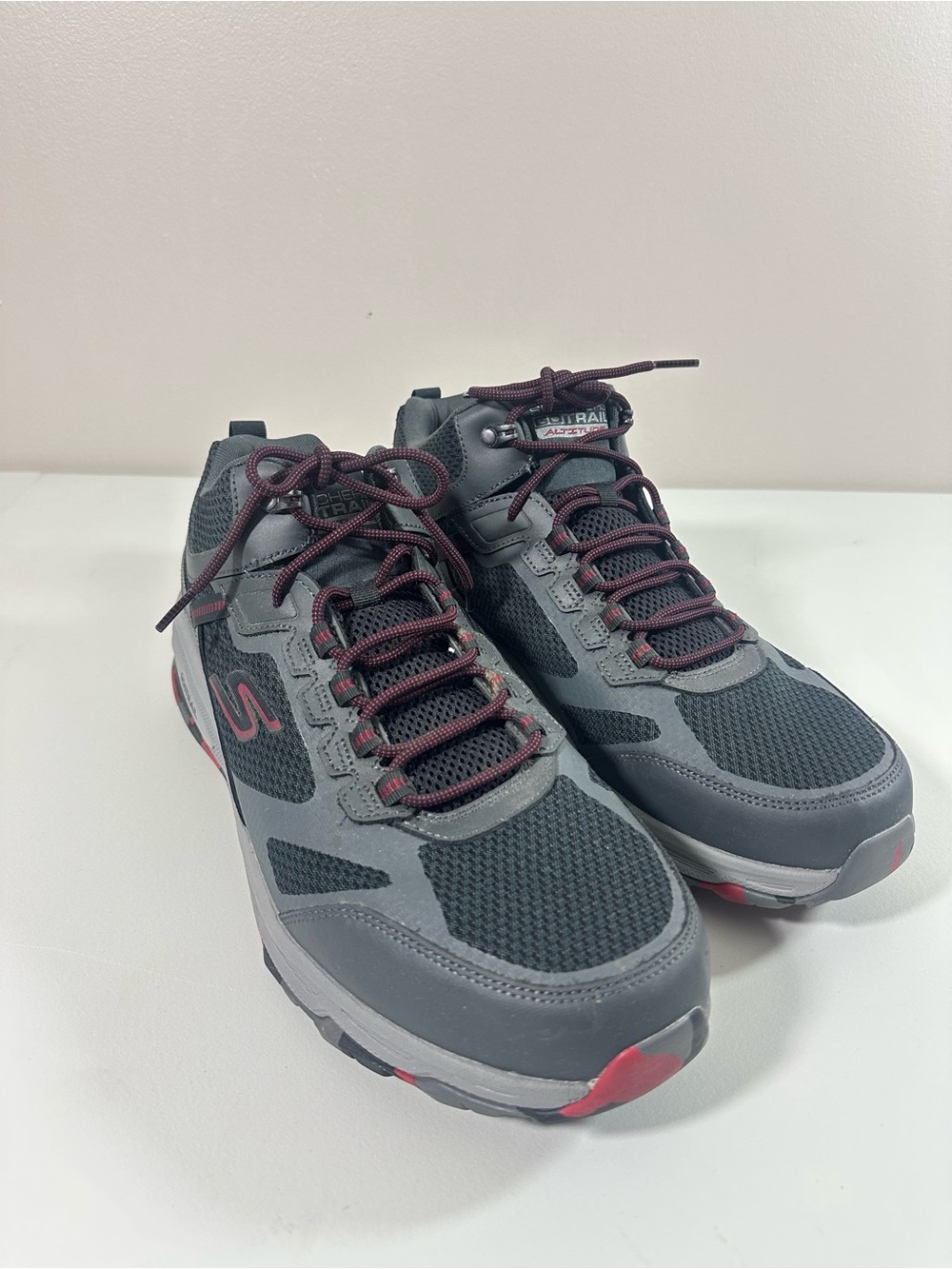 Skechers GoTrail Altitude Water Repellent Air Cooled Men Gray Shoes US 14/UK 13